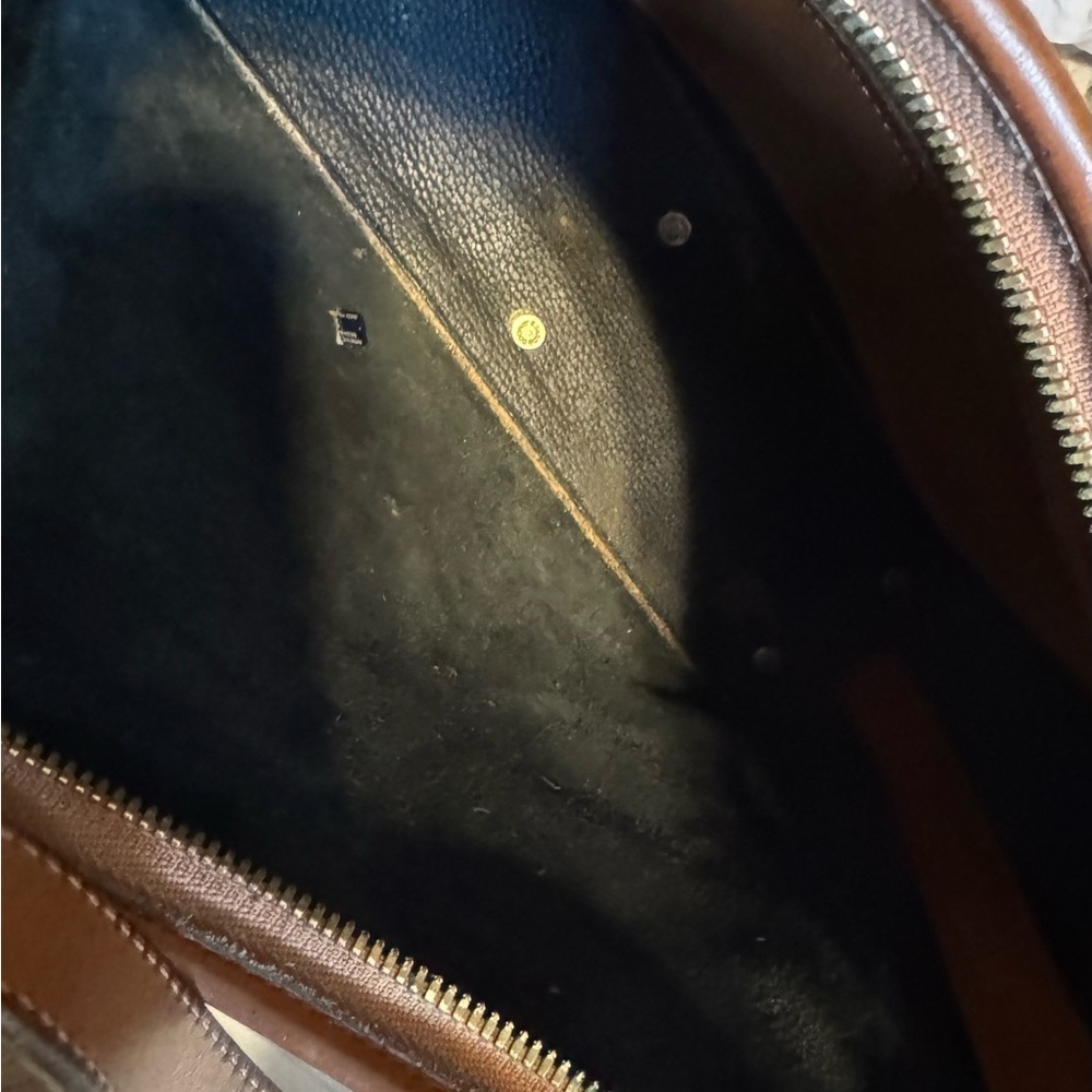 *Summer Clear Out* Dooney & Bourke Navy and Tan AWL Shoulder Bag - Picture 6 of 9